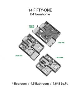 14 FIFTY-ONE 4 X 4.5 D4 TOWNHOME
