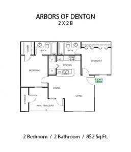ARBORS OF DENTON 2 X 2 B