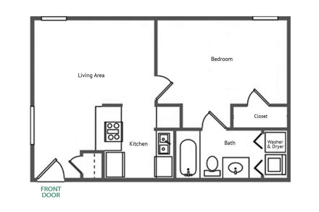 Brighton Place 1 X 1 OffCampus Housing