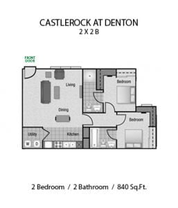 CASTLEROCK AT DENTON 2 X 2 B