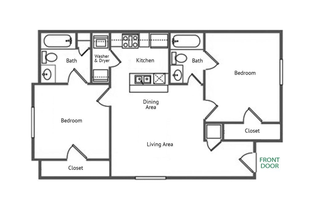 Remington Place 2 X 2 OffCampus Housing